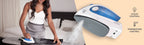 Sunbeam 800W Hot-2-Trot Travel Iron, White/Blue