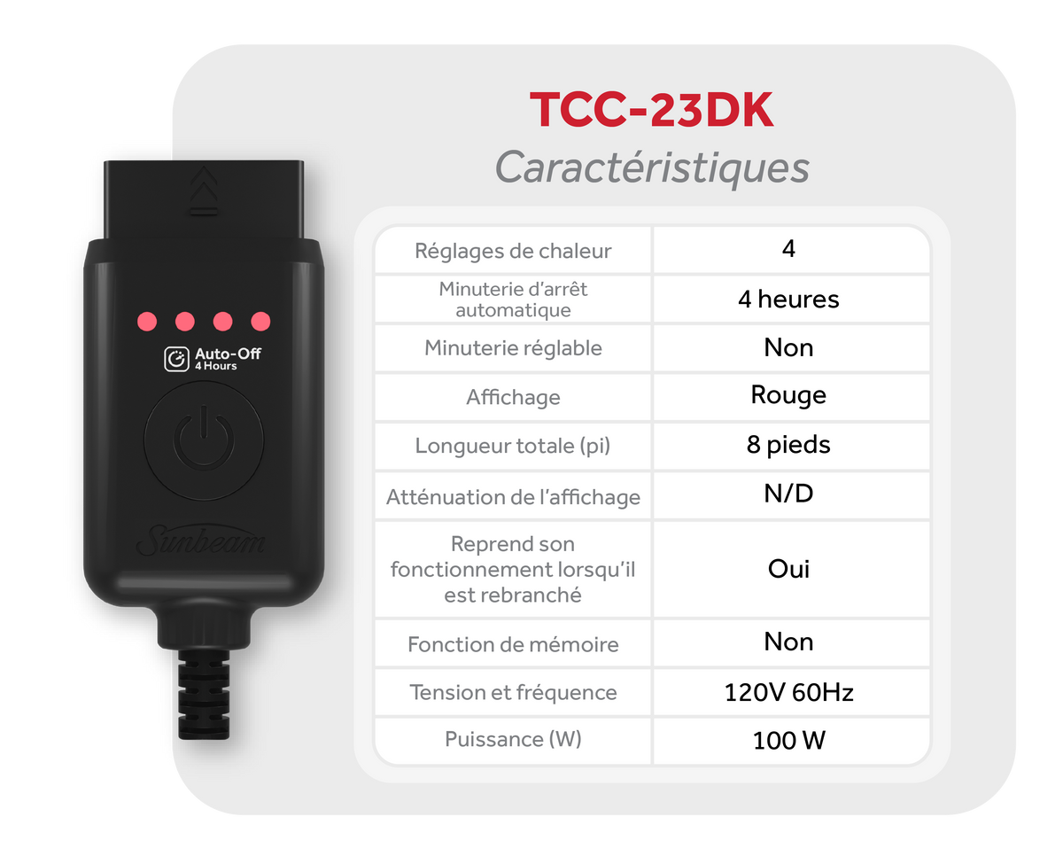 TCC-23DK controller specifications