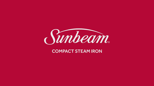 Sunbeam 1200W Compact Steam Iron, Blue/White
